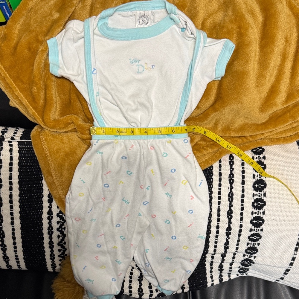 VTG RARE Baby Dior Kids Dress - White and Blue